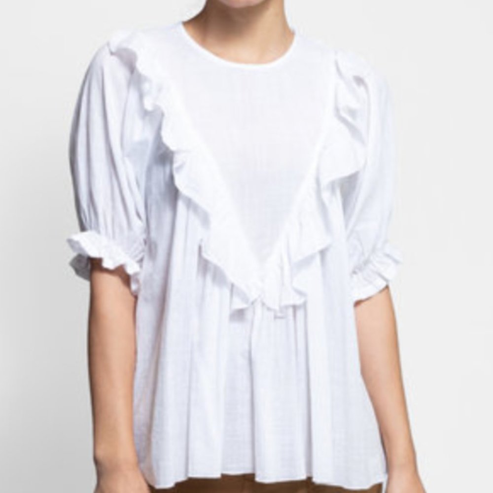 The Great Picot Ruffle Blouse